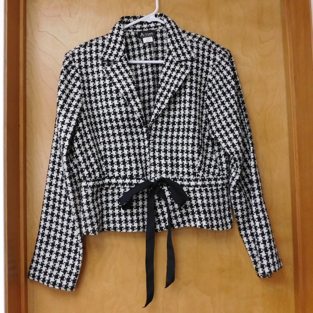 A-List by Wrapper Herringbone Blazer and Skirt